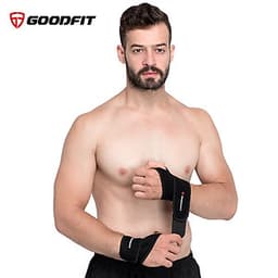 Băng quấn cổ tay xỏ ngón hỗ trợ tập gym, băng cổ tay chơi thể thao GoodFit GF302W