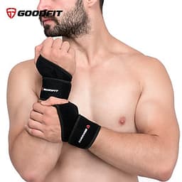 Băng quấn cổ tay xỏ ngón hỗ trợ tập gym, băng cổ tay chơi thể thao GoodFit GF302W