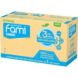 Thùng 10 Hộp Sữa đậu nành Fami Canxi (1000ml/Hộp)