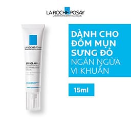 Bộ đôi kem giảm mụn chuyên biệt La Roche Posay Effaclar A.I 15ml và Gel rửa mặt dành cho da dầu mụn Effaclar Gel 50ml