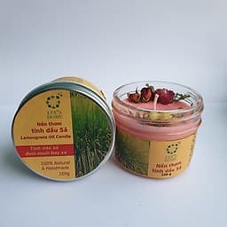 Nến thơm tinh dầu sả Lee's Home/ Lemongrass oil Candle