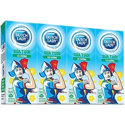 Thùng 48 Hộp Sữa Tươi Tiệt Trùng Dutch Lady Cô Gái Hà Lan Có Đường (48X180ml)