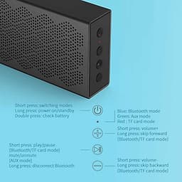 Loa Bluetooth 5.0 EDIFIER MP120 Hỗ Trợ Thẻ TF AUX Đầu Vào Công Nghệ CNC Đôi Loa Toàn Dải Công Suất Tổng 8W Dải Âm Trầm Mạnh Mẽ Pin 2.200 mAh Lên Đến 19H Phát Lại