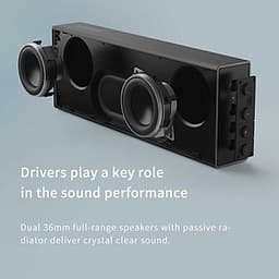 Loa Bluetooth 5.0 EDIFIER MP120 Hỗ Trợ Thẻ TF AUX Đầu Vào Công Nghệ CNC Đôi Loa Toàn Dải Công Suất Tổng 8W Dải Âm Trầm Mạnh Mẽ Pin 2.200 mAh Lên Đến 19H Phát Lại