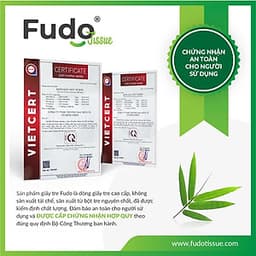 Khăn giấy tre Fudo - Combo 20 Gói Giấy Ăn (1 thùng): 100% bột tre, không tạo mùi, không tẩy trắng, siêu mềm, siêu mịn, siêu dai