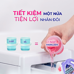 Combo 2 Túi Nước Giặt Xả Maxkleen: 1 Hương Nước Hoa Huyền Diệu (2.4kg) + 1 Hương Hoa Nắng (2.4kg)