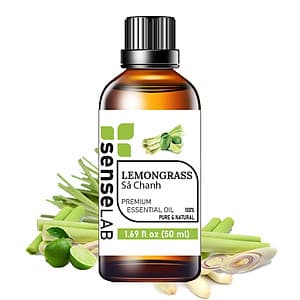 Tinh dầu Sả Chanh (Lemongrass) SENSELAB 50ML - Tinh dầu thiên nhiên nguyên chất - Tinh dầu nhập khẩu Ấn Độ