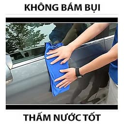 5 Khăn Lau Xe Ô tô, Xe Hơi, Xe Máy chuyên dụng siêu sạch ( giao màu ngẫu nhiên ) - Hàng Chính Hãng - Quà Tặng 2 Viên Sủi Rửa Kính