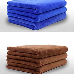 5 Khăn Lau Xe Ô tô, Xe Hơi, Xe Máy chuyên dụng siêu sạch ( giao màu ngẫu nhiên ) - Hàng Chính Hãng - Quà Tặng 2 Viên Sủi Rửa Kính